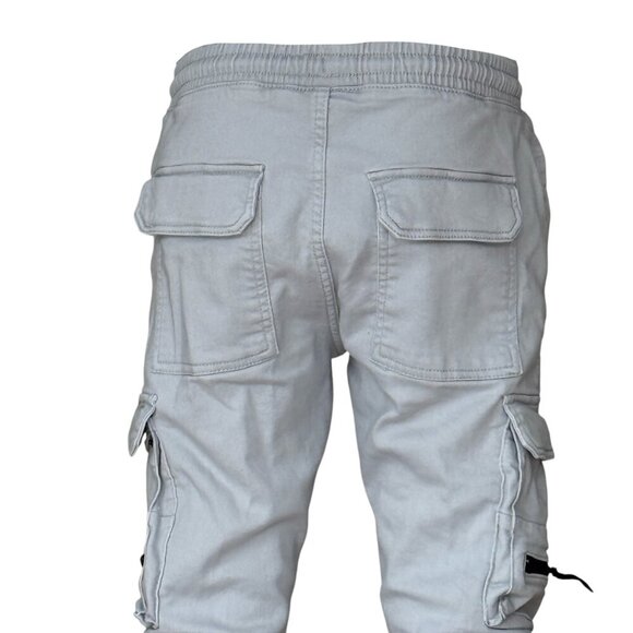 NEW YORKER FSBN MENS GRAY CARGO STRECHY CASUAL PANTS - Picture 5 of 6